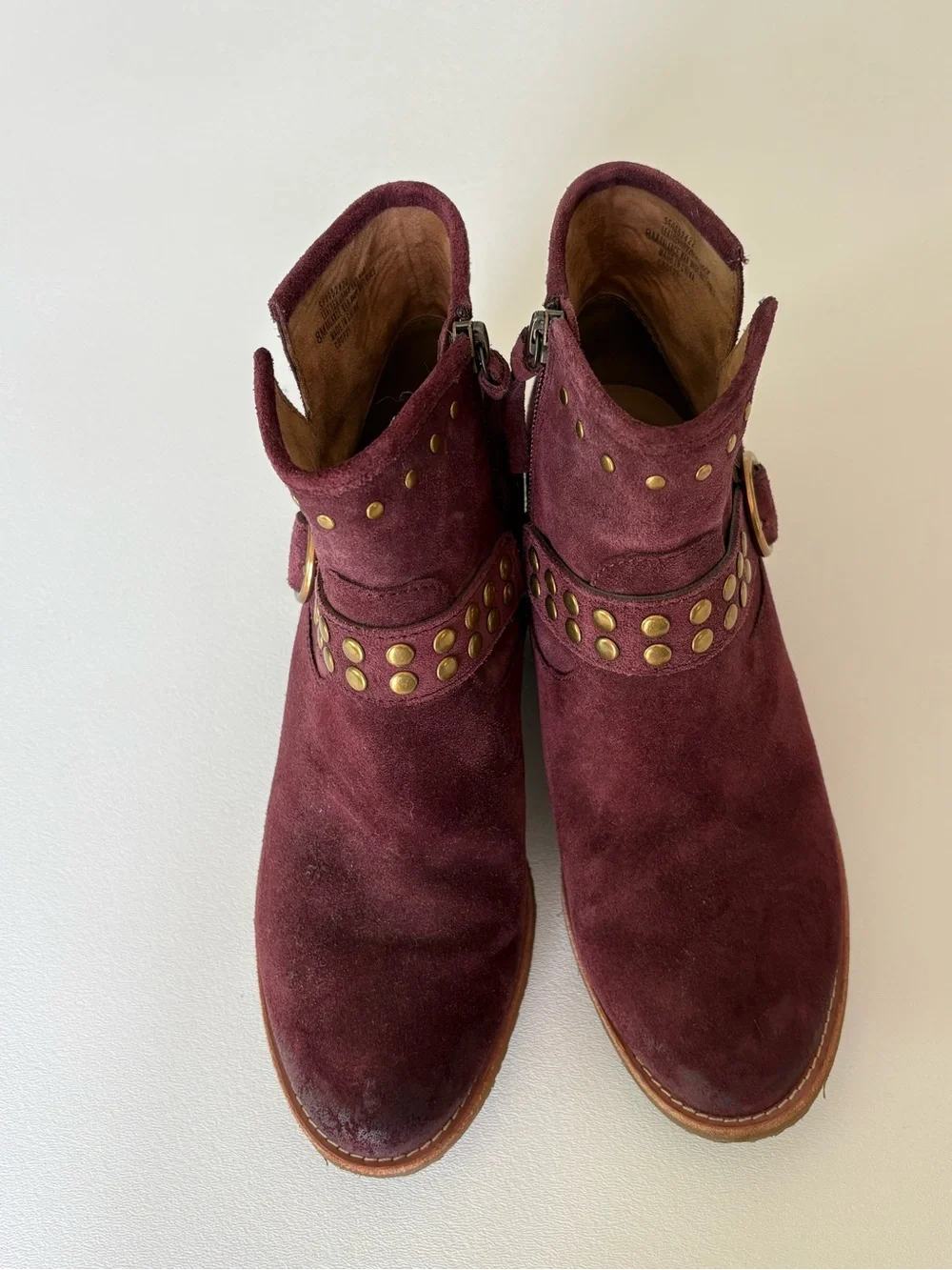 Sofft Allene II Boots Booties in Rustic Red Western Fesitval Concert Size 8